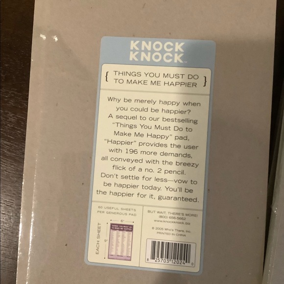 4 New Funny Knock Knock Note Pads π - Picture 5 of 9